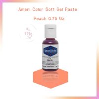 Ameri Color Soft Gel Paste สีเจลผสมอาหาร Peach ขนาด 0.75 oz จำนวน 1 ขวด