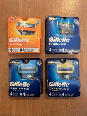 Gillette Fusion 5/ Proglide/ Proglide Chill/ Proglide Shield Razor Blades, U.S. Packaging, Pack of 4 or 8 or 12 Cartridges (New)