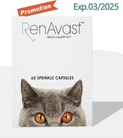 RenAvast cat 60 capsules เรนอะวาสท์ อาหารเสริมบำรุงไตสำหรับแมว