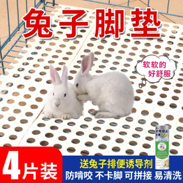 TPE Splice Mesh Anti-slip Toilet Ground Mat Bathroom Carpet Rabbit Foot Mat  Pet Cage Floor