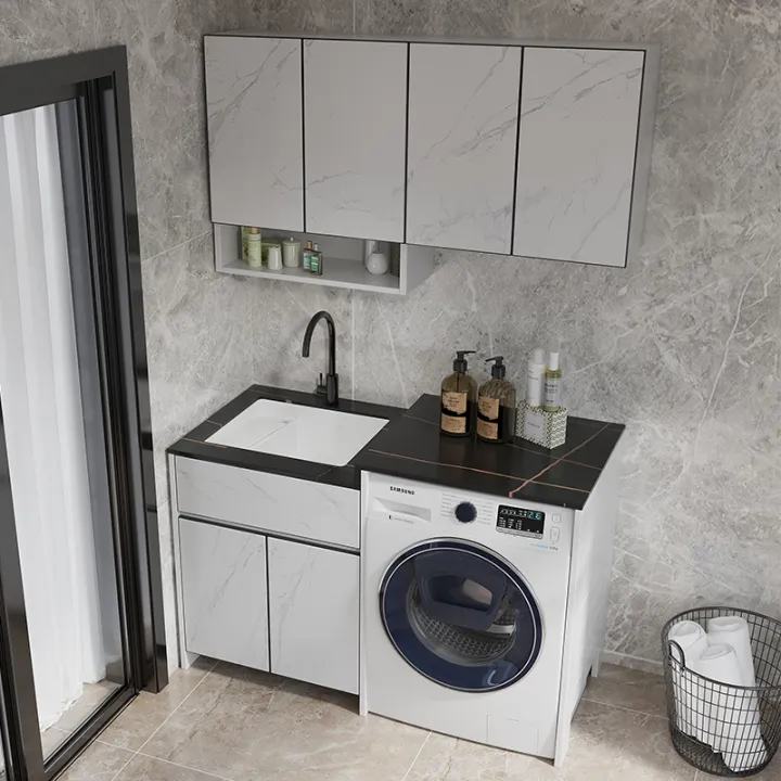 Space Aluminum Balcony Washing Machine with Washboard Hand