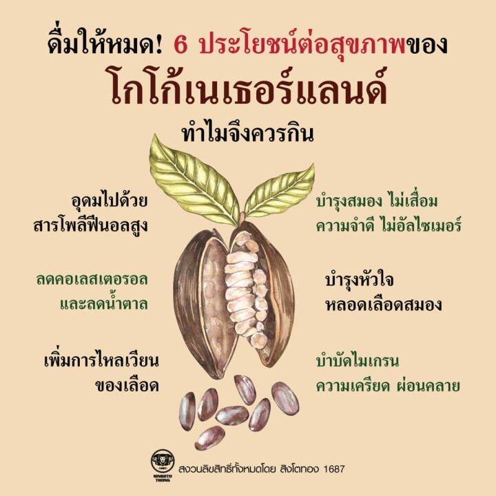 กลัวสมองเสื่อม-แนะนำ-ดื่ม-โกโก้-โกโก้แท้-ผงโกโก้-cocoa-powder-เกรดนำเข้าจากเนเธอร์แลนด์-รับรองคุณภาพ-กลิ่นหอม-รสชาติดี-ทานง่าย-ขนาด-400-กรัม