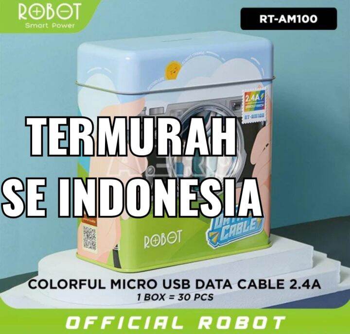 Kabel Data Robot Rt Am For Micro Jual Satuan Lazada Indonesia