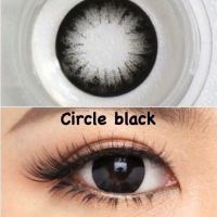 คอนแทคเลนส์ ? Circle Black ?[มีค่าสายตาสั้นถึง 400]?คอนแทคเลนส์สีดำ?ขนาดบิ๊กอายตาโตแบ๊วๆ สวยขายดี