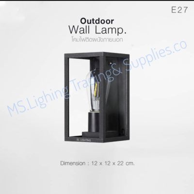 SL-10-2102W/BK SL LIGHTING | โคมไฟติดผนังภายนอก E27 SL-10-2102W/BK

Outdoor Wall Light Die-Cast Aluminium Tempered Glass Outside Wall Lamp