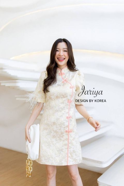 ถูกมาก-jariya-กี่เพ้า-งานจริงสวยมาก