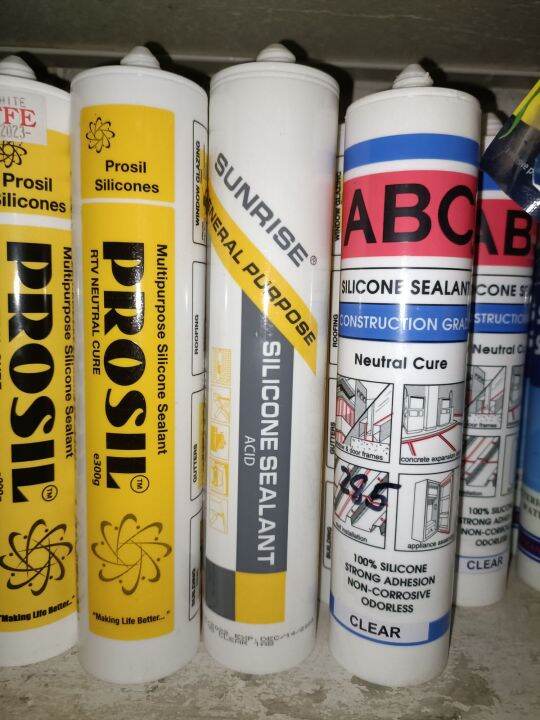 ABC Prosil SUNRISE MultiPurpose Silicone Sealant 300g Clear (Per