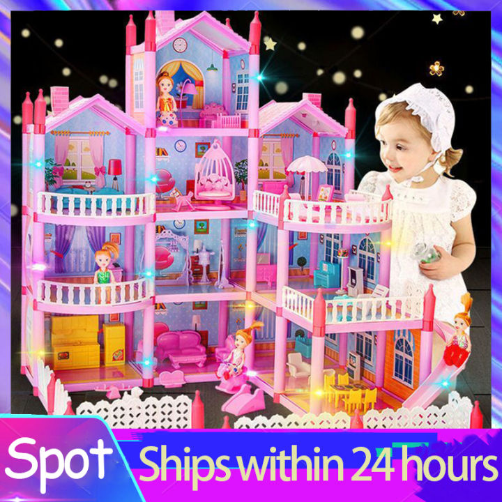 3D Princess Castle Villa Doll House Building Toy Set – MOBIUS Toys