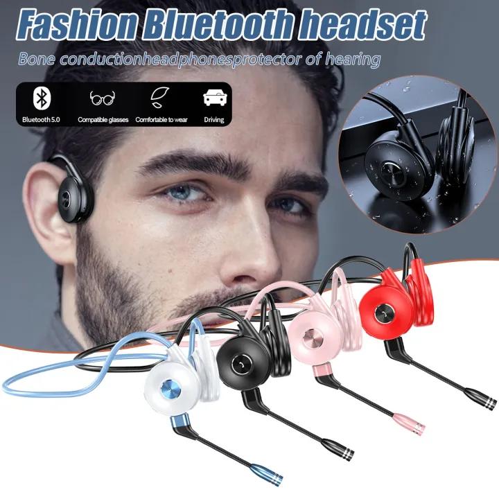 KEBEDEMM Bone Conduction Wireless Earphone Waterproof Gaming Bluetooth