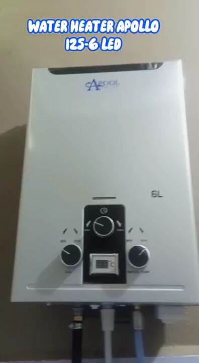 APOOL WATER HEATER GAS LPG APL 125-6L PEMANAS AIR KAMAR MANDI | Lazada  Indonesia