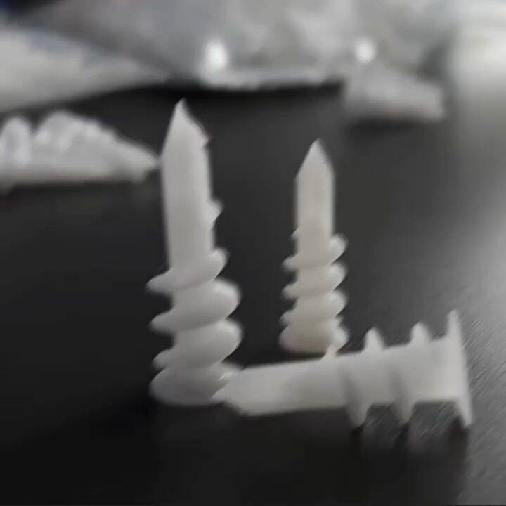 100pcs M10*33 M13*42 Drywall Plastic Auger Anchors Self Drilling Wall