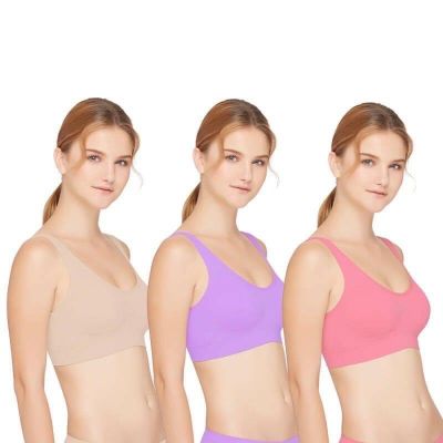 Happy Bra Seamless Fit - SBXA889 Free Size ขนาด : ฟรีไซส์ รอบอก 28-44 นิ้ว