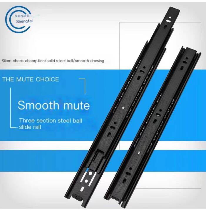 (1PC)Silent drawer rail, heavy drawer slide rail Lazada PH