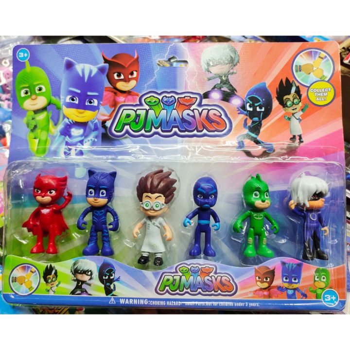 6in1 Pj Mask Collectibles Toy Set 