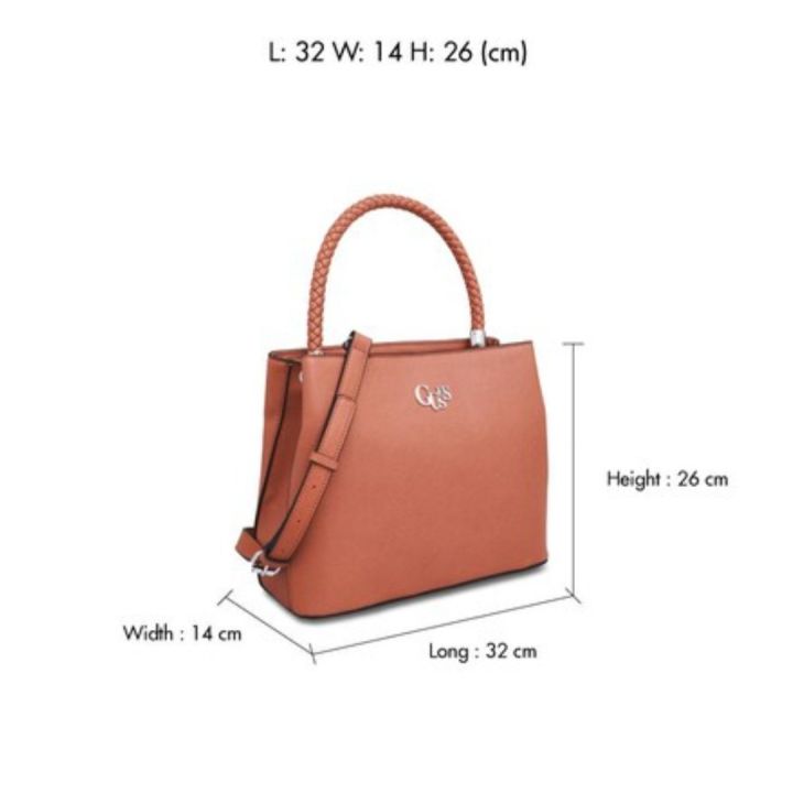 กระเป๋า-guess-รุ่น-sf820007-fairbanks-satchel-สีน้ำตาล