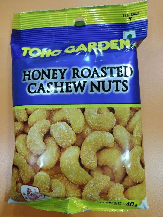 D0045TONG GARDEN HONEY ROASTED CASHEW NUTS 40G Lazada