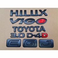 โลโก้ HILUX VIGO TOYOTA 3.0 D4D  สีดำ