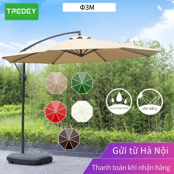 GOODSHOP] 6ft 160x180CM Outdoor Steel Patio Round Beach Umbrella