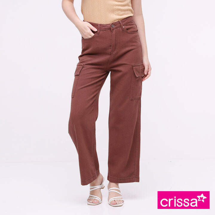 Crissa Cargo Pants Wide Leg Ladies CLB160070 Lazada PH