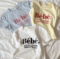 Crop bebe น่ารักมากๆค่า เสื้อยืดตัวนี้ต้องมีค่า