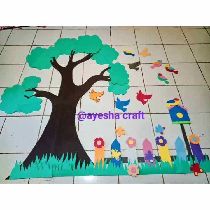 1set pohon literasi hiasan dinding kelas | Lazada Indonesia