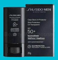 กันแดด Shiseido Men Clear Stick UV Protector SPF 50+ Face &amp; Body 20g.