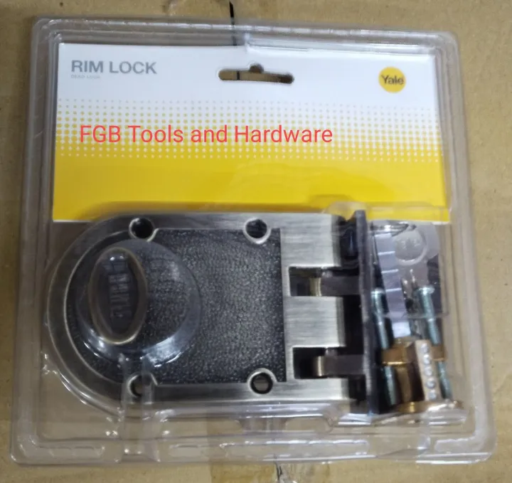 YALE LOCKS Yale deadlocks rim locks for sliding door V198AB single cylinder Lazada PH