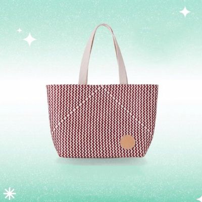 👜Starbucks Candy Cane lepironia tote แท้💯