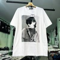 ลดแรง!!เสื้อยืดงานป้ายzara ผ้าคอตตอน100% ทางโอเวอร์ไซส์ อกหน้าผ้าก่อนยืด44