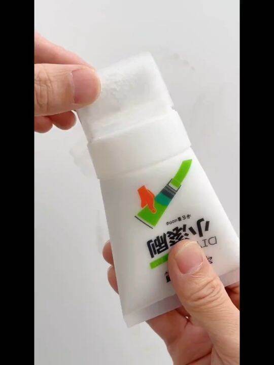 White Colour Wall Stain Remover Paint Wall Touchup Repair Paste Roller