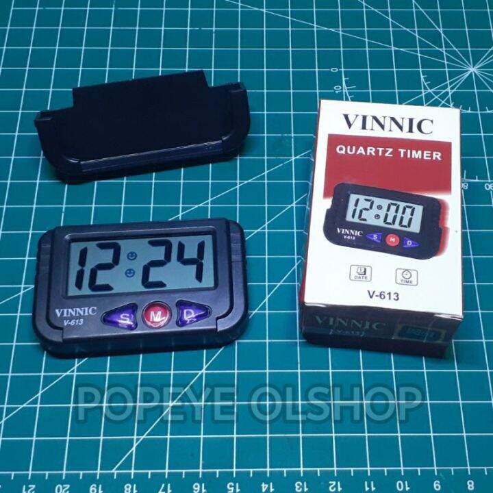 jam digital mobil jam meja jam dashboard mobil vinnic 613 Lazada