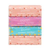 กระดาษเช็ดหน้า PORRIN SOFT PACK 150 แผ่น แพ็ค 4