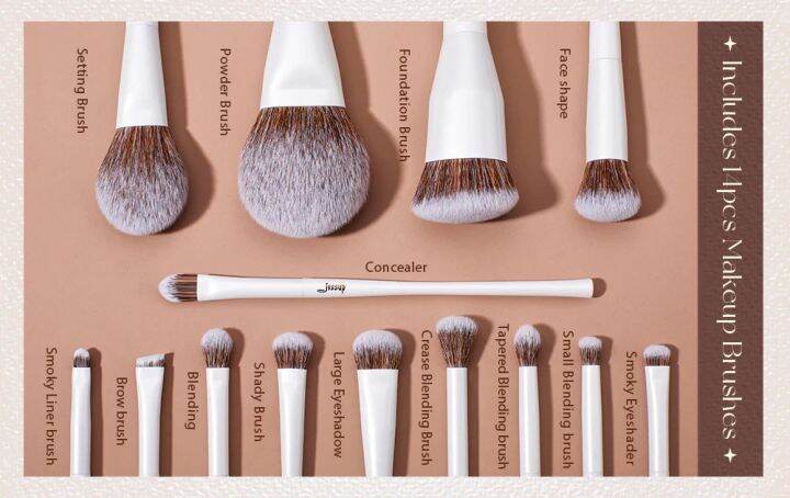 jessup-14pcs-makeup-brushes-collection-cloud-dancer-t343-เซ็ตแปรง-14-ชิ้น