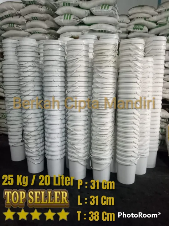 Ember Bekas Selai 25kg Ember Food Grade 25kg Pail Plastik 25kg Lazada Indonesia 4334