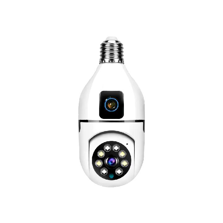 V380 Pro CCTV Camera Dual Lens 2MP WIFI Bulb CCTV Camera Dual Screen ...