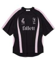 พร้อมส่ง fallett เสื้อบอล สีดำชมพู football t shirt pink black