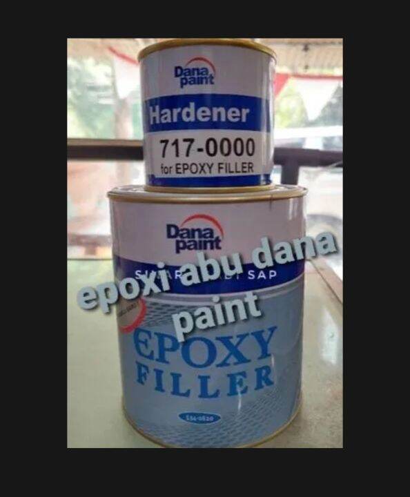 CAT DUCO EPOXY EPOXI FILLER ABU ABU + HARDENER cat dasar epoksi primer