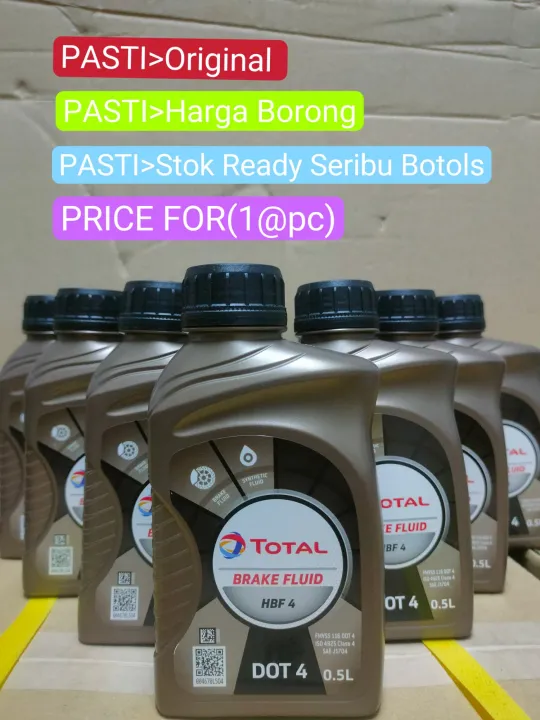 Total Brake Fluid Oil Dot 4 (500ml) Minyak Brek Lazada