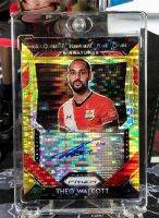 THEO WALCOTT #9/10 การ์ดฟุตบอล ลายเซ็น GOLD BREAKAWAY