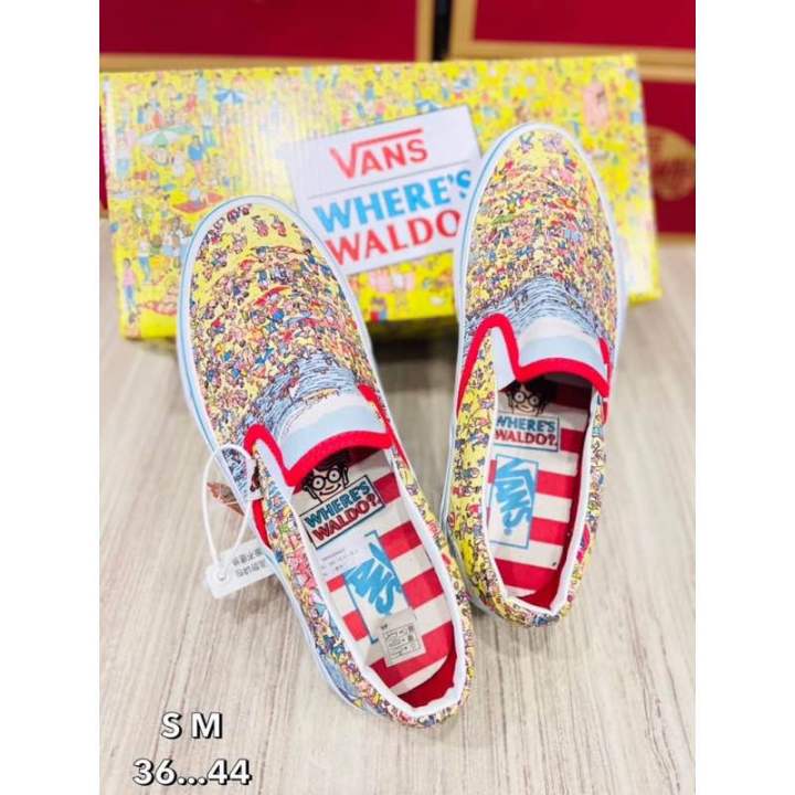 vans-slip-on-x-where-s-waldo-size36-44