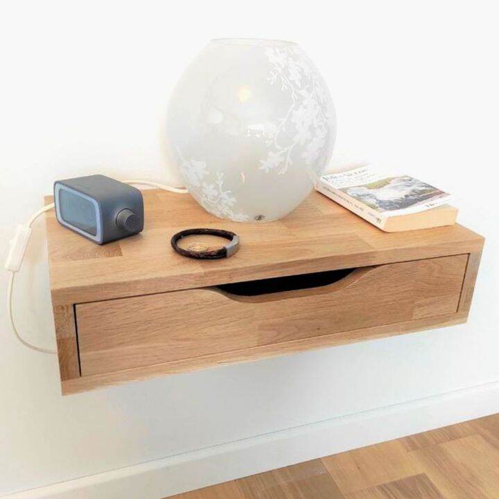 RUBY Floating nightstand with drawer / Hanging bedside table / Floating Nightstand with drawer