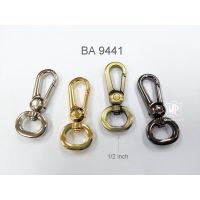 อะไหล่กระะเป๋า BA 9441 ตะขอจำนวน 2 ชิ้น ตะขอคอหมา ตะขอก้ามปู lobster clasp snap hook 2 pieces