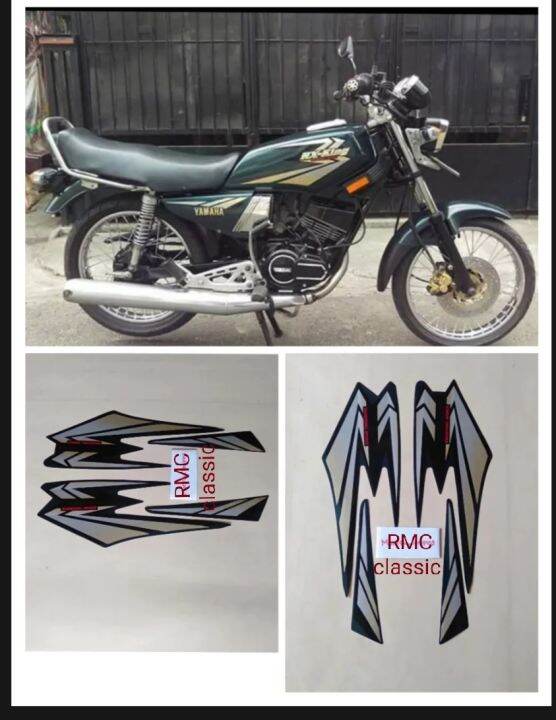 stripping stickers Yamaha RX king warna hijau botol Lazada Indonesia