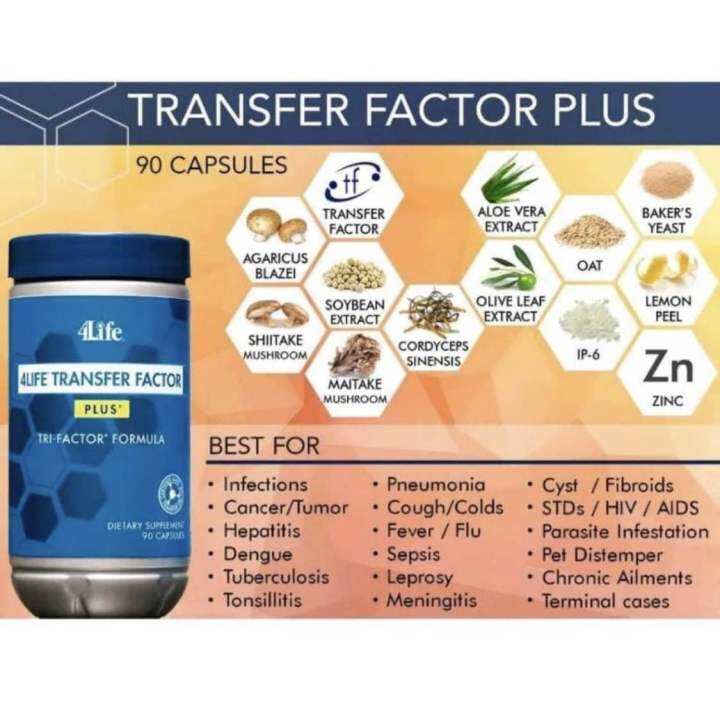 Transfer Factor Plus Tri-Factor (90 Capsules/bottle) | Lazada PH