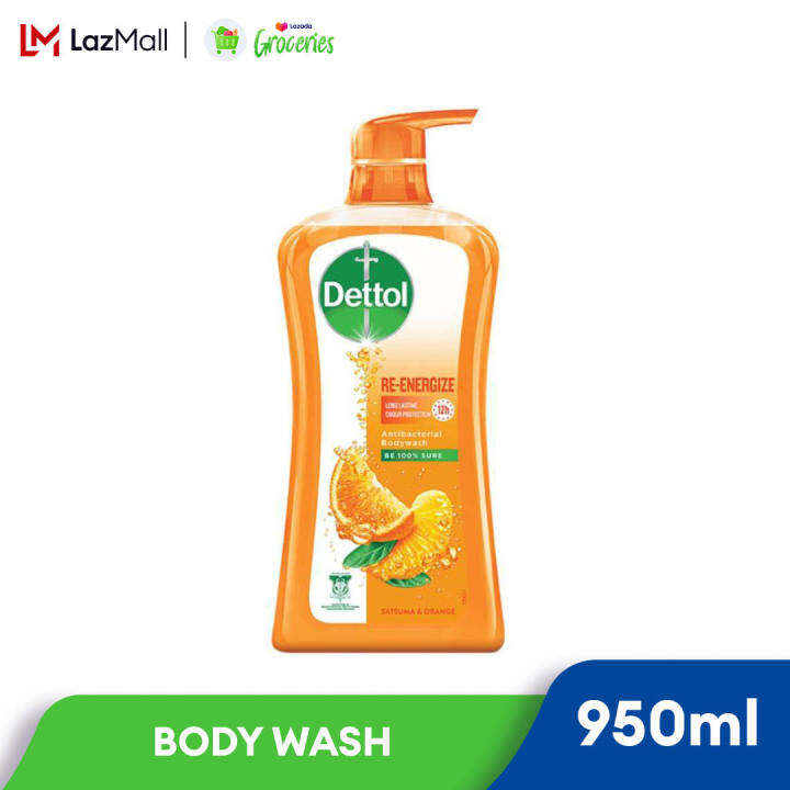 Dettol Shower Gelantibacterial Body Wash 950ml Re Energise Lazada 7748