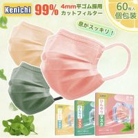 หน้ากากอนามัยญี่ปุ่น แบบเย็น Kennichi Kool (20 ชิ้น) สีชมพุ