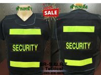 เสื้อสะท้อนแสง SECURITY เสื้อสะท้อนแสง รปภ. เสื้อสะท้อนแสงหน่วยงาน*** Free zise