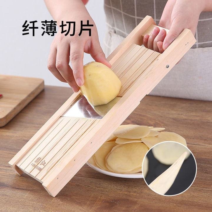 Flaking Barbecue Household Fruit and Vegetable Adjustable Handy Gadget  Thickness Longjiang Chipping Wipping Tissue Vegetable Cutting Potato Chips  Slicing Tool