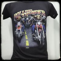 เสื้อ3d เสื้อฮาเลย์ Rolling Thunder ผ้าบาง50