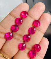 โทแพซสีชมพูธรรมชาติทรงกลม 8 มม. 10 ชิ้น 25cts 8mm round natural pink topaz 10 pieces 25cts